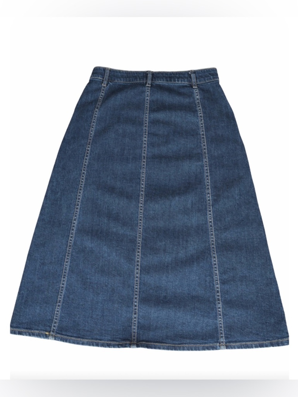 Draper James Denim Midi Skirt A-Line - Picture 2 of 5